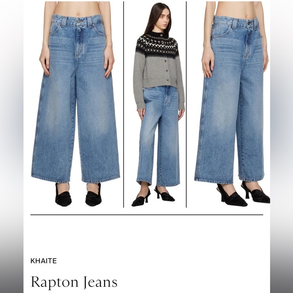 Khaite Rapton Oversize Baggy Jeans size 27 - Picture 2 of 8